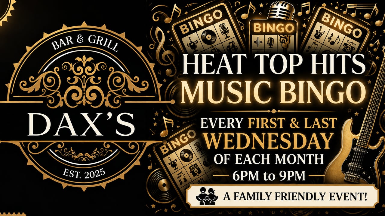 Heat Top Hits Music Bingo